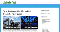 Desktop Screenshot of partybusgreenville.com